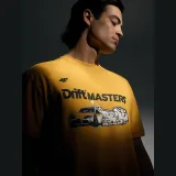 Unisex regular tričko s potiskem 4F x Drift Masters - žluté · záber 1