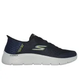 Pánská rekreační obuv SKECHERS Go Walk Flex New World Slip-Ins navy lime · záber 2