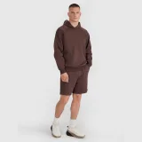 Teplákové šortky unisex - hnědé · záber 1