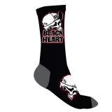 BLACK HEART Cap Skull Socks červeno-čierna - 8-9 · záber 2