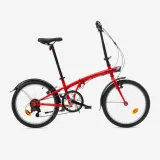 BTWIN Skladací bicykel Oxylane 120 červený jedna veľkosť · záber 1