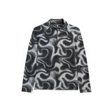 Dievčenská lyžiarska flisová mikina 4F JUNIOR FLEECE UNDERWEAR F061-4FJWAW25UFLEF061-93A-MULTICOLOUR 3 ALLOVER · záber 2