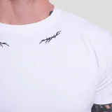 GymBeam Tričko Tribal Ribbed White - Velikost: XXL | Barva: Biela | Hmotnost: 0,3445 kg | Balení: 75 · záber 2