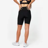 DOMYOS Dámske fitness šortky cyklistického strihu čierne M · záber 2