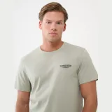 Pánské tričko regular s potiskem - olivové/khaki · záber 2