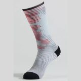 Specialized Soft Air Tall Socks - Velikost: M | Barva: Sivá, Červená · záber 2