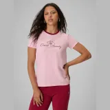 T-shirt regular s potlačou dámsky - ružový · záber 5