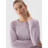 Dámské tréninkové tričko s dlouhým rukávem 4F LONGSLEEVE-WSS24TLONF250-52S-LIGHT VIOLET · záber 2