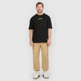 T-shirt oversize s potiskem pánský - černý · záber 2