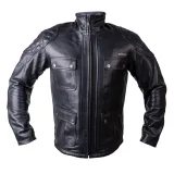Kožená moto bunda W-TEC Valebravo Farba čierna, · záber 2