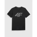 Pánské tričko s krátkým rukávem 4F TSHIRT M3342-020S-DEEP BLACK · záber 4