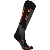 Lyžařské podkolenky (ponožky) TECNICA Merino ski socks, black orange · záber 2