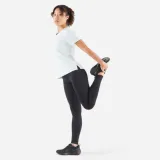 KIPRUN Dámske bežecké legíny Run 500 Confort čierne L (W33 L31) · záber 2