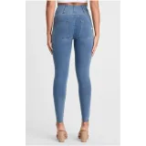 Női jeggings nadrág FREDDY WR.UP® skinny high waist push up jeggings in organic fabric-Blue · záber 4