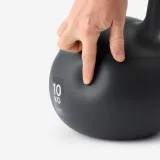 DOMYOS Domáci kettlebell 10 kg tmavosivý 10 kg · záber 2