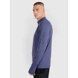 Pánská zateplená běžecká mikina s 1 2 zipem 4F SWEATSHIRT FNK M576-WAW25TFSWM576-32S-DENIM · záber 3