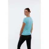 Dámské turistické tričko s krátkým rukávem EVERETT TecaShirt W blue melange · záber 4