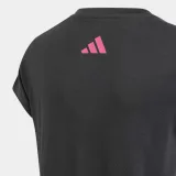 ADIDAS ADIDAS dievčenské fitness tričko bavlnené sivo-ružové 7-8 r (128 cm) · záber 2