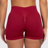 Sportos rövidnadrág Iron Aesthetics Shape, bordó · záber 3