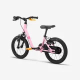 BTWIN Detský bicykel a odrážadlo 2v1 Discover 900 3-5 r. 14″ ružový 14" · záber 2
