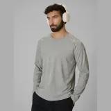 Pánský rychleschnoucí běžecký longsleeve - šedý · záber 1