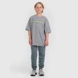 Chlapecký oversize T-shirt s potiskem - šedá · záber 2