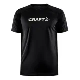 Pánské tréninkové tričko s krátkým rukávem CRAFT CORE ESSENCE LOGO TEE M - Velikost: XS | Barva: modrá · záber 10