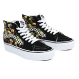 Dámská vycházková obuv VANS UA SK8-HI Platform 2.0 poppy checkerboard black multi · záber 3