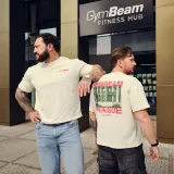 GymBeam Tričko Prague Cream - Velikost: S | Barva: Béžová | Hmotnost: 0,2156 kg | Balení: 37 · záber 4