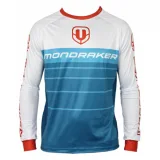 Pánský cyklistický dres s dlouhým rukávem MONDRAKER Enduro Trail Jersey long, petrol white red · záber 1