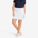 INESIS Dámska golfová sukňa so šortkami WW500 biela XS · záber 1