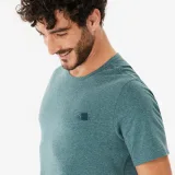 QUECHUA Pánske tričko NH100 krátky rukáv modré S · záber 2