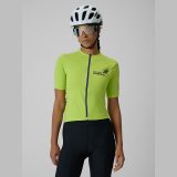 Dámsky cyklistický dres s ochranou UPF50+ - zelený · záber 1