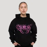 GymBeam Dámská mikina Thorn Black - Velikost: XS | Barva: čierna | Pohlavie: Dámské | Hmotnost: 0,5649 kg | Balení: 35 · záber 8