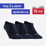 DECATHLON Športové ponožky RS 160 nízke 3 páry tmavomodré 43-46 · záber 1