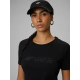 Dámské turistické tričko s krátkým rukávem 4F TSHIRT F2774-20S-DEEP BLACK · záber 5