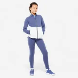 DECATHLON Dievčenská priedušná súprava S500 na cvičenie modro-zelená 12-13 r (149-159 cm) · záber 1