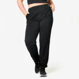 DECATHLON Dámske fitness tepláky hrejivé čierne M (W30 L31) · záber 1