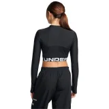 Under Armour Women‘s top HeatGear Rib 1/4 Zip LS Black · záber 6