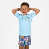DECATHLON Chlapčenské šortkové plavky 100 Summer viacfarebné 5-6 r (113-122 cm) · záber 1