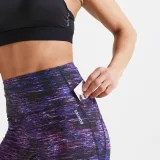 DOMYOS Dámske legíny 500 na fitness s potlačou S (W28 L29) · záber 2