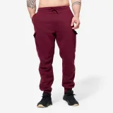 DOMYOS Pánske fitness tepláky bordové M (W32 L33) · záber 1