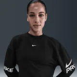 Dámská mikina NIKE PRO W NP DF FLC CREW TT GRX BLACK WHITE WHITE · záber 3