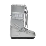 Juniorské vysoké zimní boty MOON BOOT MB ICON GLANCE-JR, H001 SILVER · záber 1