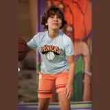 TARMAK Detské basketbalové šortky NBA SH900 oranžové 12-13 r (151-160 cm) · záber 2