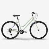ROCKRIDER Trekingový bicykel EXPL 50 s nízkym rámom zelený S · záber 1