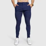 Strečové nohavice Iron Aesthetics Excellence, navy · záber 2