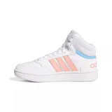 Dívčí rekreační obuv ADIDAS Hoops Mid 3.0 K cloud white acid red sky rush · záber 3