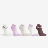 DECATHLON Detské tenisové ponožky RS 160 purpurovo-bielo-sivé 5 párov 31-34 · záber 1