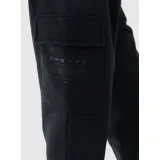 Chlapecké zateplené tepláky 4F JUNIOR TROUSERS-JWAW24TTROM760-20S-DEEP BLACK · záber 4